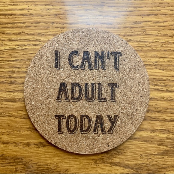 Other - Funny Laser Engraved Cork Coaster #1